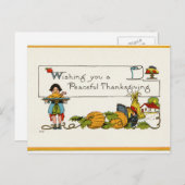 感謝祭のポストカードをお望み シーズンポストカード (正面/裏面)
