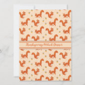 感謝祭のポトラックディナーリスとどんぐり 招待状 (裏面)