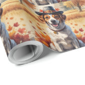 感謝祭のポルトガルの水犬紅葉 ラッピングペーパー (ロールコーナー)