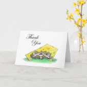 感謝祭のマイク、Mac、モーの祭り カード (黄色い花)