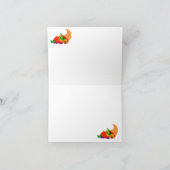 感謝祭のメッセージカード シーズンカード (内部)