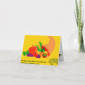 感謝祭のメッセージカード シーズンカード (裏面)