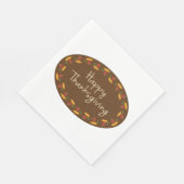 感謝祭のメッセージ スタンダードランチョンナプキン (角)