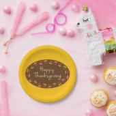 感謝祭のメッセージ ペーパープレート (パーティー)