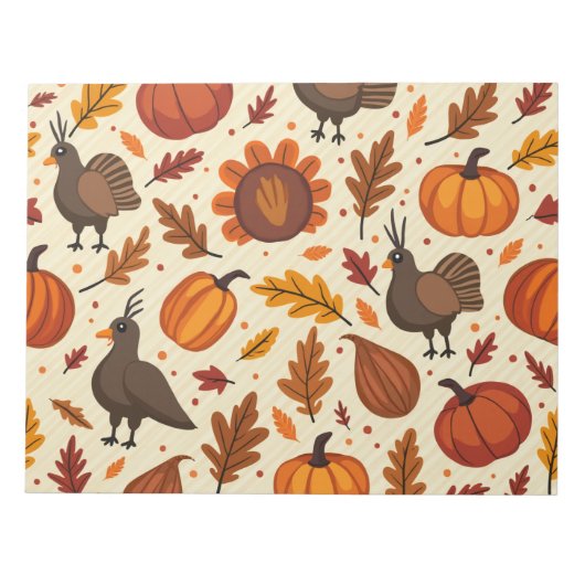 感謝祭のメモ帳 ノートパッド (正面)