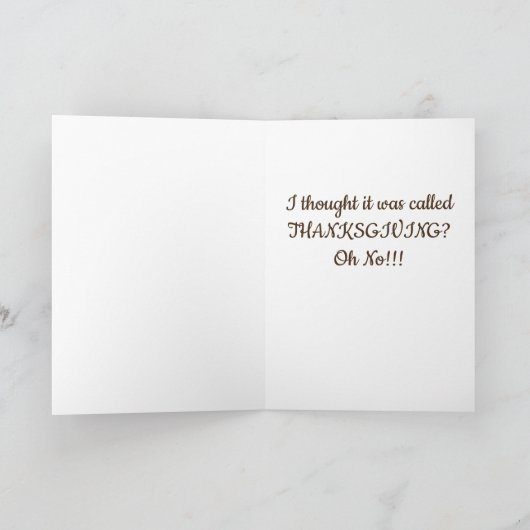 感謝祭のユーモアアラターキー？? シーズンカード (内部)