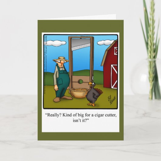 感謝祭のユーモアグリーティングカード「スペクチクル」 シーズンカード (正面)