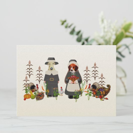 感謝祭のワンコたち 招待状 (スタンド正面)