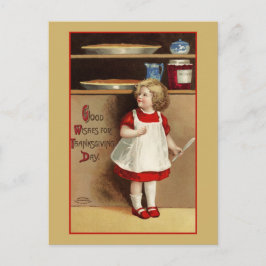 感謝祭のヴィンテージ ポストカード