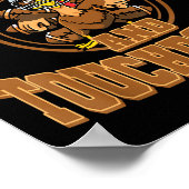 感謝祭の七面鳥とタッチダウン フットボール 秋 メンズ ポスター (角)