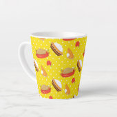 感謝祭の七面鳥とパイで黄色 カフェラテマグ (左アングル)