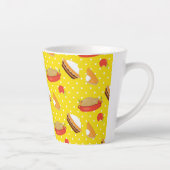 感謝祭の七面鳥とパイで黄色 カフェラテマグ (右)