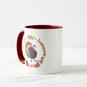 感謝祭の七面鳥と収穫 マグカップ (正面左)