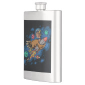 感謝祭の七面鳥に乗るロケット  フラスク (左)