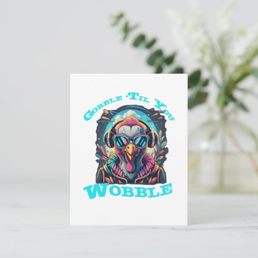 感謝祭の七面鳥のぐらつき 招待状 (スタンド正面)