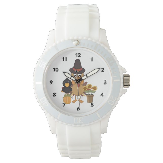 感謝祭の七面鳥の友人 腕時計 (正面)