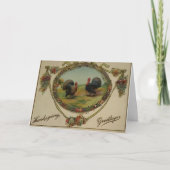 感謝祭の七面鳥の挨 カード (正面)