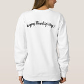 感謝祭の七面鳥の牛の季節 スウェットシャツ (裏面)