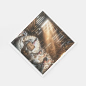 感謝祭の七面鳥の看板おもしろい スタンダードランチョンナプキン (角)