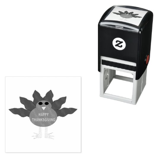 感謝祭の七面鳥の自己の印鑑 セルフインキングスタンプ (インサイチュ)