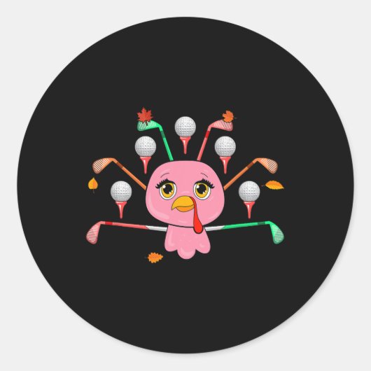 感謝祭の七面鳥の衣装としてのゴルフ遊具 ラウンドシール (正面)