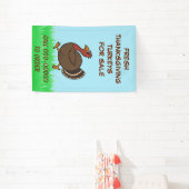 感謝祭の七面鳥の販売ビジネスバナー 横断幕 (インサイチュ)