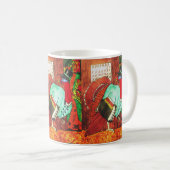  感謝祭の七面鳥の避難マグ コーヒーマグカップ (正面右)