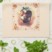 感謝祭の七面鳥の願い キッチンタオル (折り畳み)