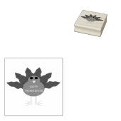 感謝祭の七面鳥ウッドアートスタンプ ラバースタンプ (押印)