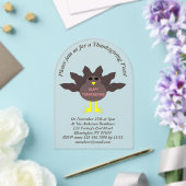 感謝祭の七面鳥カスタム アクリル招待状 (インサイチュ (ウェディング))