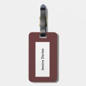 感謝祭の七面鳥カスタム ラゲッジタグ (裏面縦)