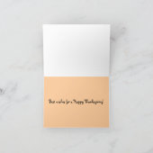 感謝祭の七面鳥カード シーズンカード (内部)