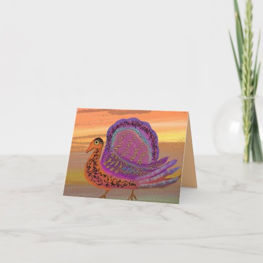 感謝祭の七面鳥カード シーズンカード (正面)