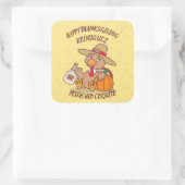 感謝祭の七面鳥コキト スクエアシール (バッグ)