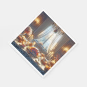 感謝祭の七面鳥センターピース スタンダードランチョンナプキン (角)