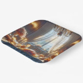 感謝祭の七面鳥センターピース ペーパープレート (傾斜あり)