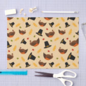 感謝祭の七面鳥ディナーパーティー組織 薄葉紙 (クラフト)