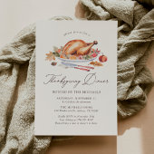 感謝祭の七面鳥ディナー 招待状