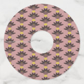 感謝祭の七面鳥パーソナライズされた ワイングラスタグ (裏面)