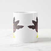 感謝祭の七面鳥マグ ジャンボコーヒーマグカップ (正面)