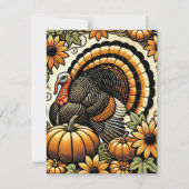 感謝祭の七面鳥 シーズンカード (正面)