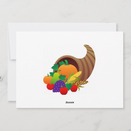 感謝祭の七面鳥 シーズンカード (裏面)