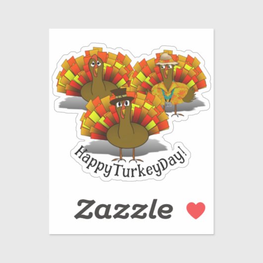 感謝祭の七面鳥 シール (シート)