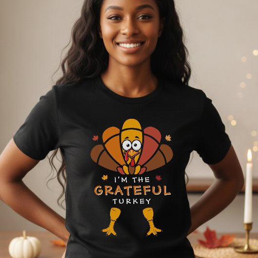 感謝祭の七面鳥 ファミリーマッチング フレンズギビング Tシャツ