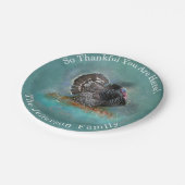 感謝祭の七面鳥 ペーパープレート (アングル)