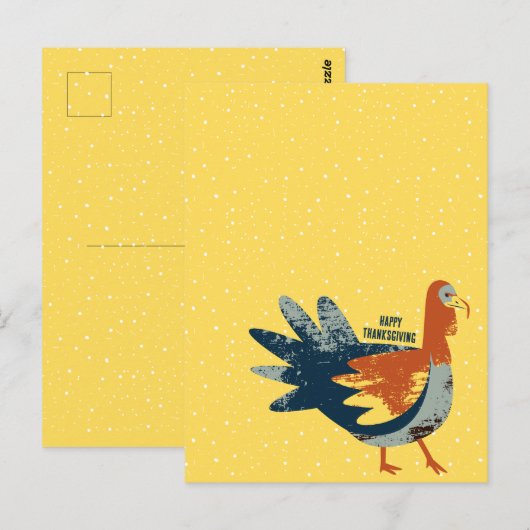 感謝祭の七面鳥 ポストカード (正面/裏面)
