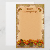 感謝祭の七面鳥 便箋 (正面/裏面)