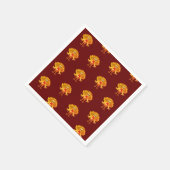 感謝祭の七面鳥、感謝祭の日 スタンダードカクテルナプキン (角)