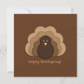 感謝祭の七面鳥 招待状 (正面)