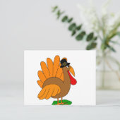 感謝祭の七面鳥 – 透明 シーズンポストカード (スタンド正面)